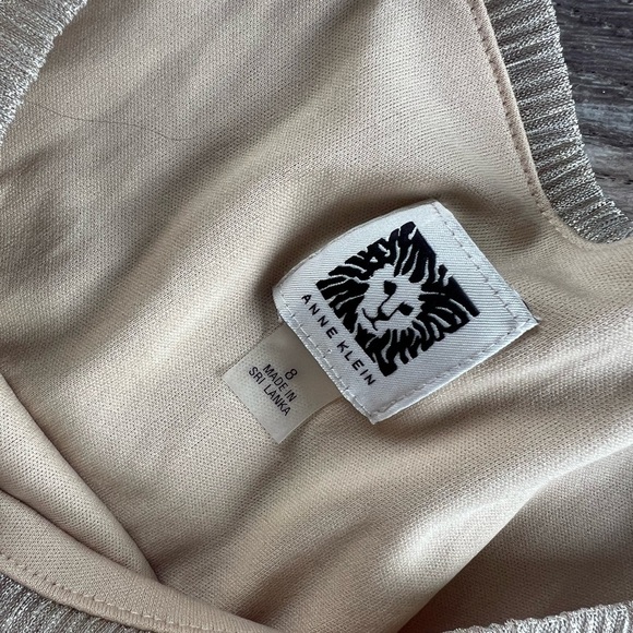 Anne Klein Silver and Gold Dress - Picture 4 of 10